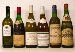 Six Bottles off Vintage Wines to include 1973 Grierson Blumenthal Beaujolais, 2003 Cape Grove,