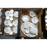 A large collection of Wedgwood Wild Strawberry Patterned items to include six trio's, tea service,