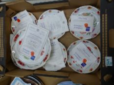 A collection of Royal British Legion decorative wall plates from In Flanders Fields collection to