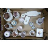 A Collection of Poole Pottery Ceramics to include Jugs, Vases, Sugar Pot, Ashtray (1 Tray)