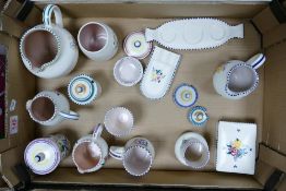 A Collection of Poole Pottery Ceramics to include Jugs, Vases, Sugar Pot, Ashtray (1 Tray)