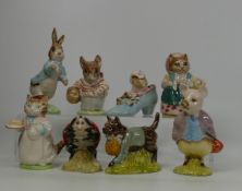 Boxed Royal Albert Beatrix Potter Figures Cousin Ribby, Mrs Tittlemouse, Pigling Bland, Old Women in