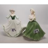 Two unnamed 2nds Coalport figures (2).