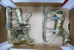 Heavy Brass Model of Horse , similar brass Shire Horse theme letter rack & stag