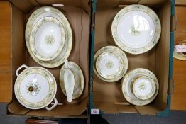 A Large Collection of Wedgwood Ivory Agincourt Dinnerware to include Lidded Tureen, Gravy Boat and