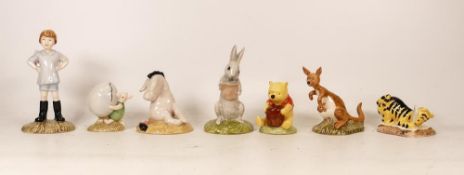Royal Doulton Winnie The Pooh figures Pooh & the Honey Pot Wp1, Tigger Signs the Rissolution Wf6,