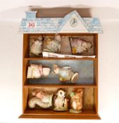 A collection of Beatrix Potter figures to include Beswick Ribby, Little Pig Robinson, Tabitha