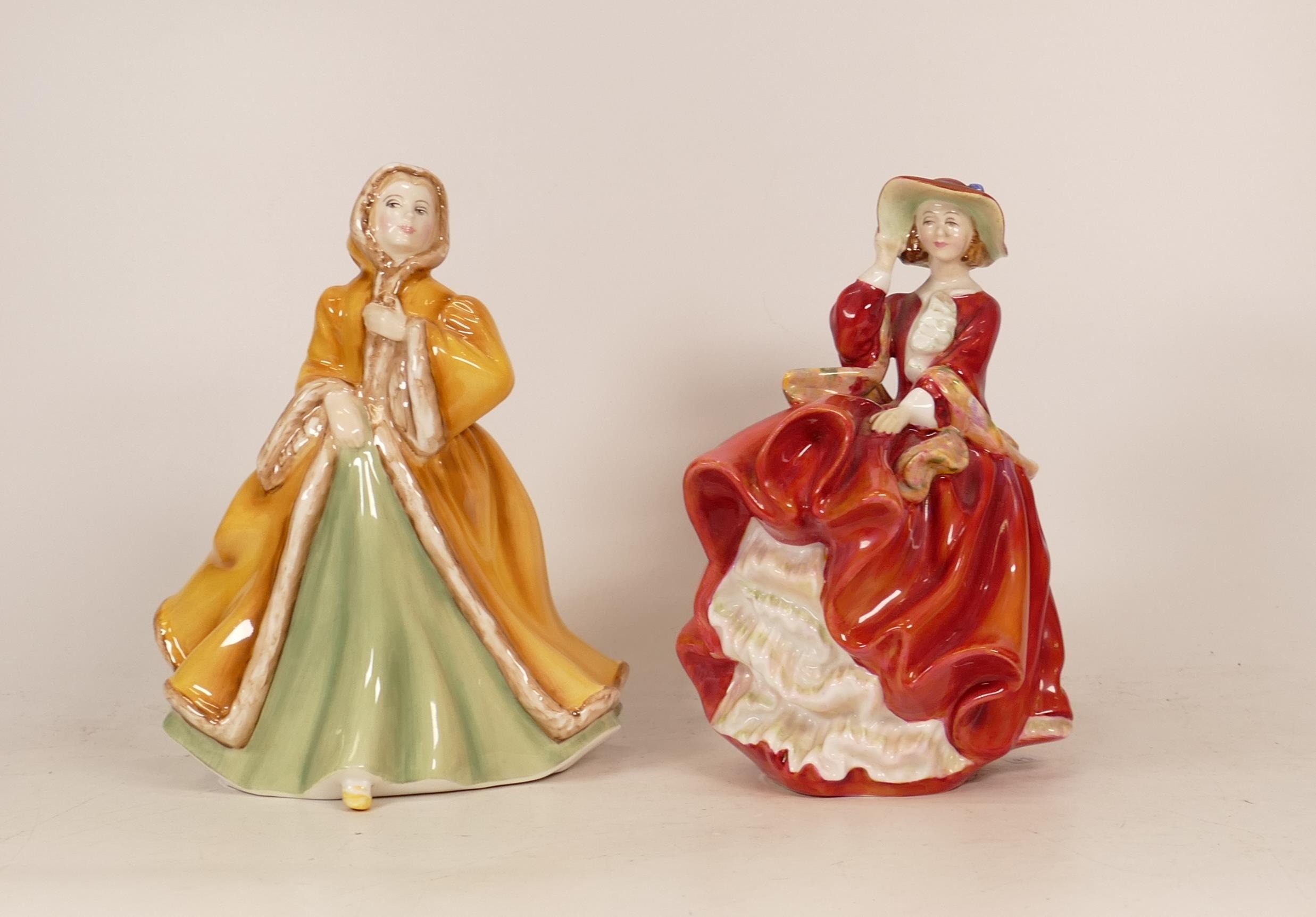 Royal Doulton Lady Figures Rachel Hn2919 & Top O the Hill Hn1834(2) - Image 2 of 2