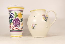 Poole Pottery Floral Decorated Jug and Vase