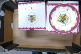 A collection of New Boxed Royal Commemorative Diamond Jubilee Wall Plates (12)