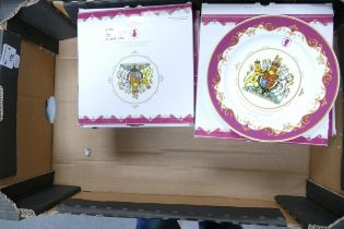 A collection of New Boxed Royal Commemorative Diamond Jubilee Wall Plates (12)