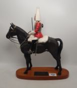 Beswick Connoisseur Series Life Guard on wooden base 2562.
