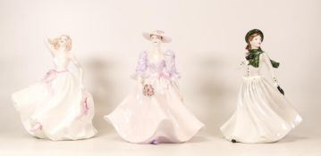 Coalport Lady Figures from the ladies of Fashion series including Barbara Ann, Winter Stroll & Young