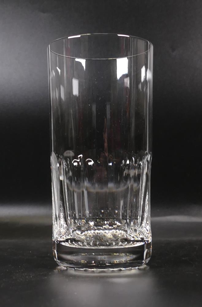 Six Boxed Ajka Lead Crystal Large Hi ball Tumblers, height 15cm (6)