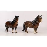 Two Beswick Shetland Pony 1648 (2)