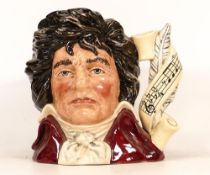 Royal Doulton Large Character jug Beethoven D7021, signed to base