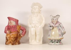 Three Toby Jugs to include one Falstaff example from the collection of Sir Alfred Owen, One