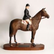 Beswick Connoisseur model Horse and Jockey, Ann Moore on Psalm, model No. 2535 , seconds