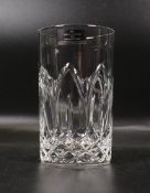 Four Boxed Vista Alegre Cut Glass Crystal Tumblers, height 13cm (4)