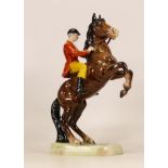Beswick Huntsman on rearing horse 868, overpainted rider