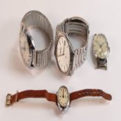 A collection of gents vintage wristwatches including Sekonda, Seiko, Zedlore and ladies Smiths
