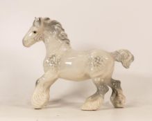 Beswick grey 975 cantering Shire horse
