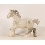 Beswick grey 975 cantering Shire horse