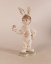 Lladro figure of a boy dressed as a bunny.