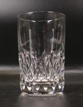 Boxed Ajka Cut Glass Crystal Set of six Tumblers, height 11cm