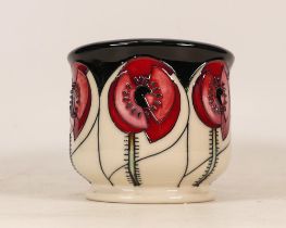 Moorcroft Cinco Red Small Planter. Height: 9cm
