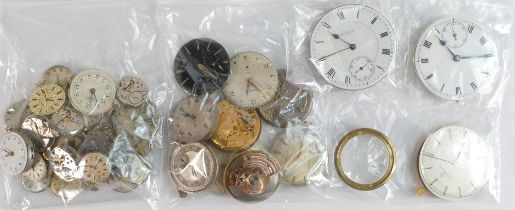 37 x watch movements from ladies and gents wristwatches and pocket watches.