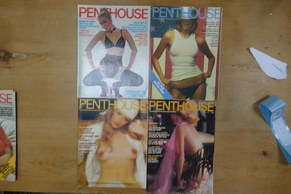 A collection of Ten 1970's Penthouse Men's Glamour Magazines - Image 2 of 4