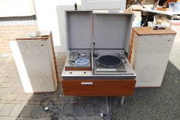 Vintage Hifi Equipment Stereogram including Garrard 401 turntable fitted with SME tonearm (Sme