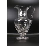 Boxed Ajka Cut Glass Crystal large water jug, height 27cm