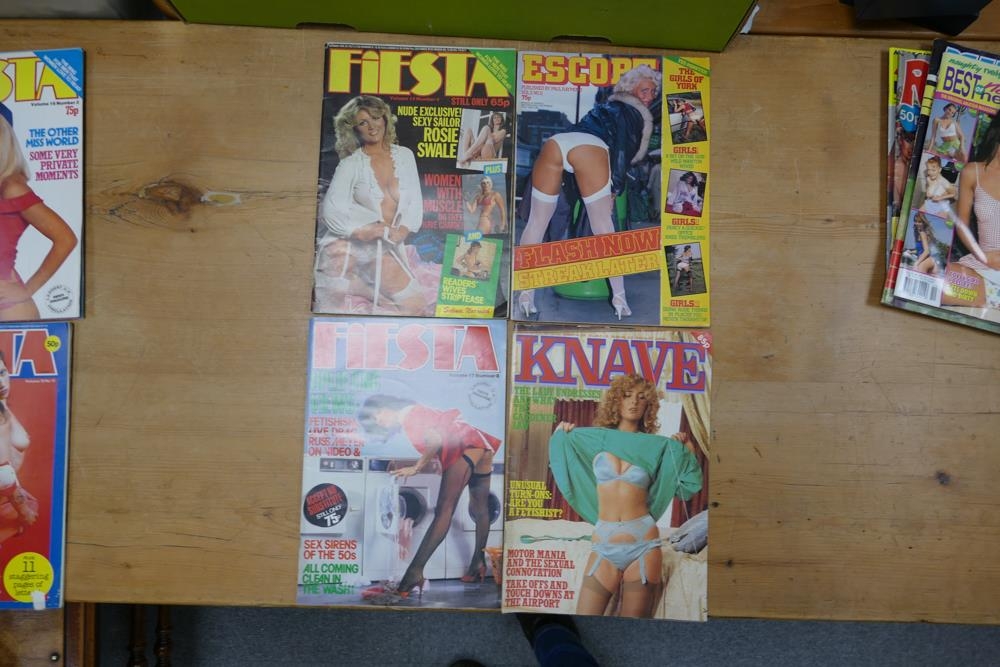 A collection of Ten 1970's & 80's Fiesta Men's Glamour Magazines - Image 3 of 4