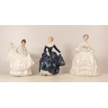 Royal Doulton Lady Figures Fragrance Hn2334, Royal Doulton Hn3222 & Pamela Hn2479(3)