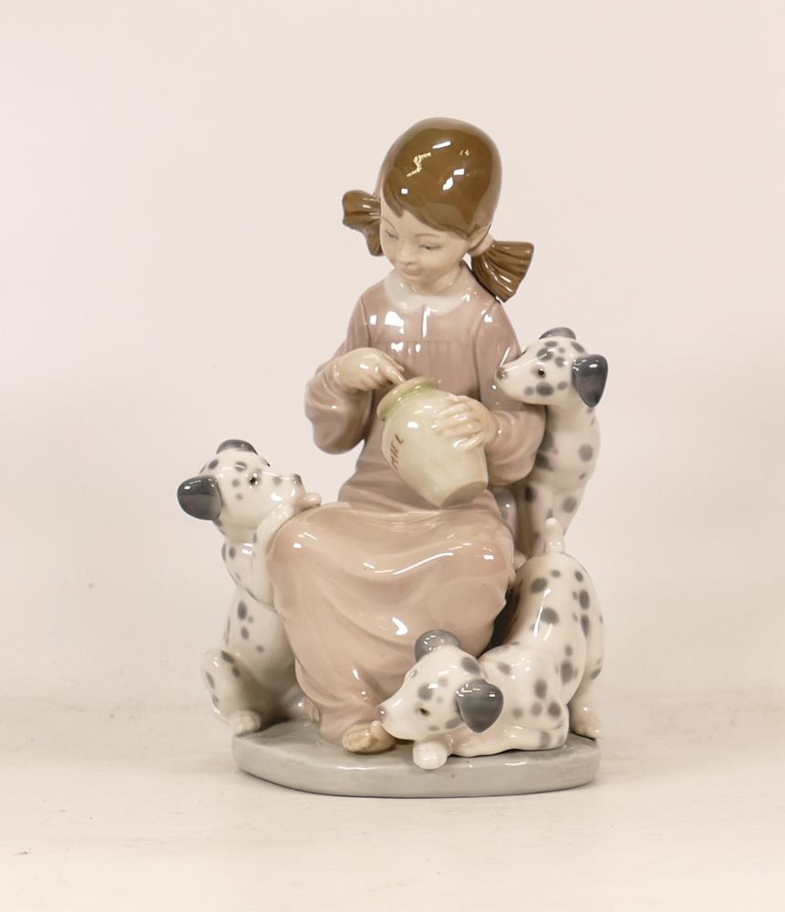 Lladro Figure Honey Pot Lickers 1248, height 20cm