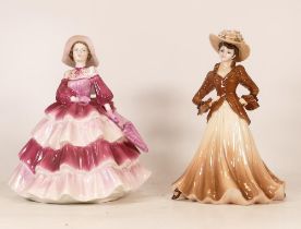 Coalport Ladies of Fashion figures Jean & Daphne (2)