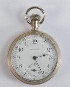 Waltham 645 21 jewel keyless pocket watch, not working. Purchased for £325 from specialist watch