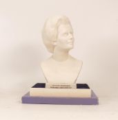 Wedgwood basalt figure of Margaret thatched, limited edition 20/500, with certificate & box.