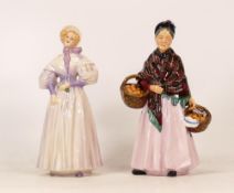 Royal Doulton The Orange Lady HN1759 together with Goebel Gentle Thoughts 1835.