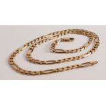 9ct gold quality 20.5 inch necklace, 18.3g.