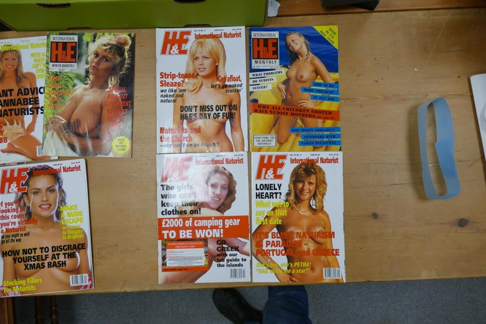 A collection of Fifteen 1980's H7E International Men's Glamour Magazines - Image 2 of 5