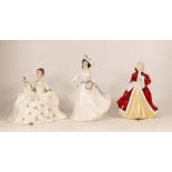 Royal Doulton Lady Figures Rachel, My love Hn2339 & Margaret Hn2397 (3)
