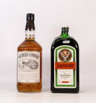 1 Ltr Bottle Southern Comfort & similar bottle of Jagermeister (2)