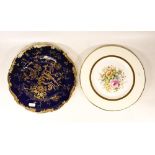 Two Gilt Cabinet Plates to include Coalport Cairo Pattern Example and a E & Brain Foley Floral Spray