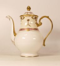 Large De Lamerie Fine Bone China heavily gilded Elegance with Personal Crested Motif patterned