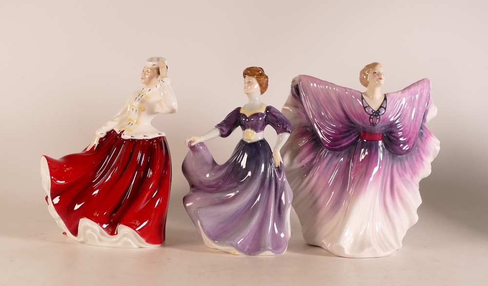 Royal Doulton lady figures to include Isadora HN2938 , Gail HN2937 and Jacqueline HN2333 (3)