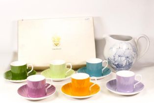 A Mixed Collection of Ceramics to include a Goodwins Foundry Harlequin Coffee Set with Box, Royal