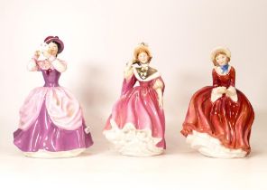 Royal Doulton Lady Figures Denise Hn2273, Sunday Morning Hn2184 & Lady Pamela Hn2718(3)